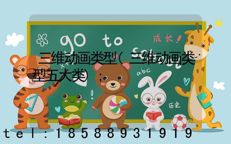 三维动画类型(三维动画类型五大类)