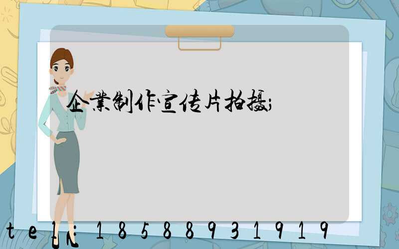 企业制作宣传片拍摄