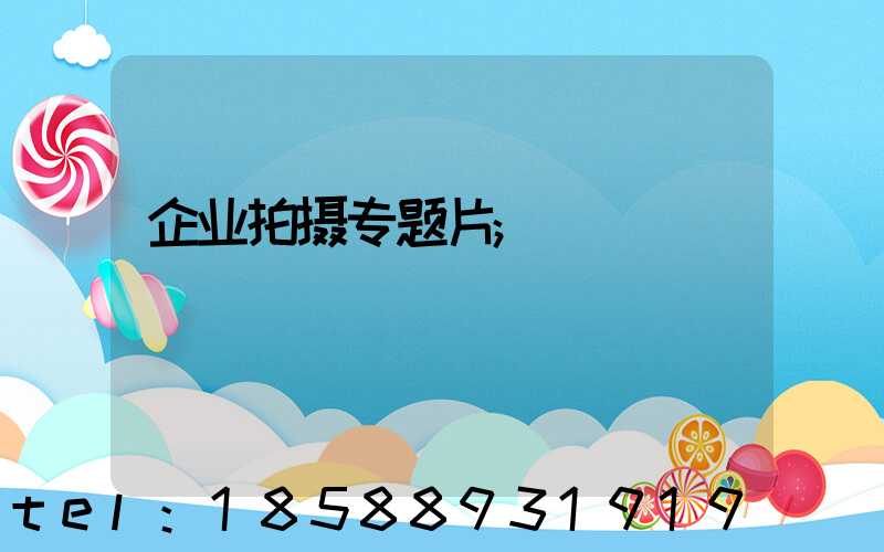 企业拍摄专题片