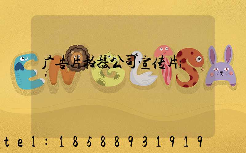 广告片拍摄公司宣传片