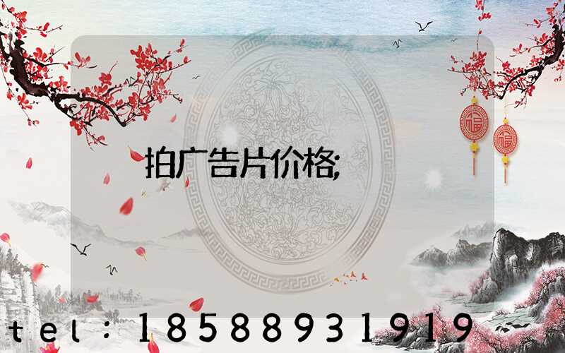 拍广告片价格