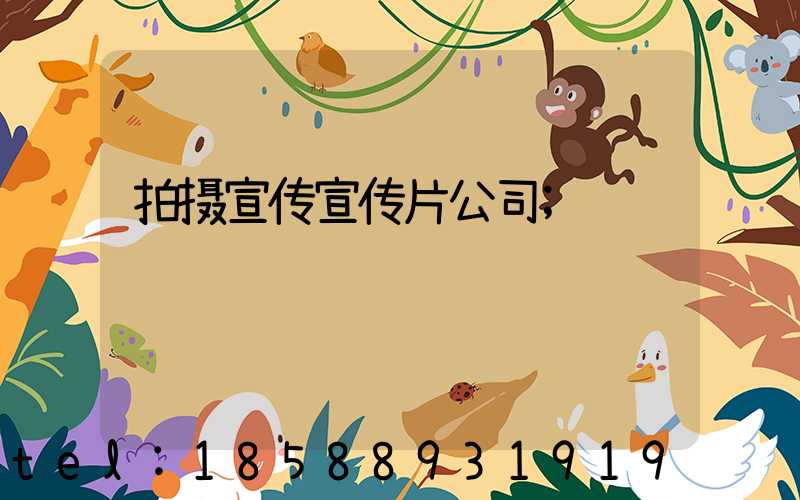 拍摄宣传宣传片公司