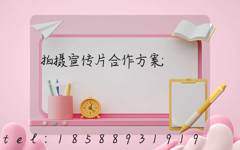 拍摄宣传片合作方案